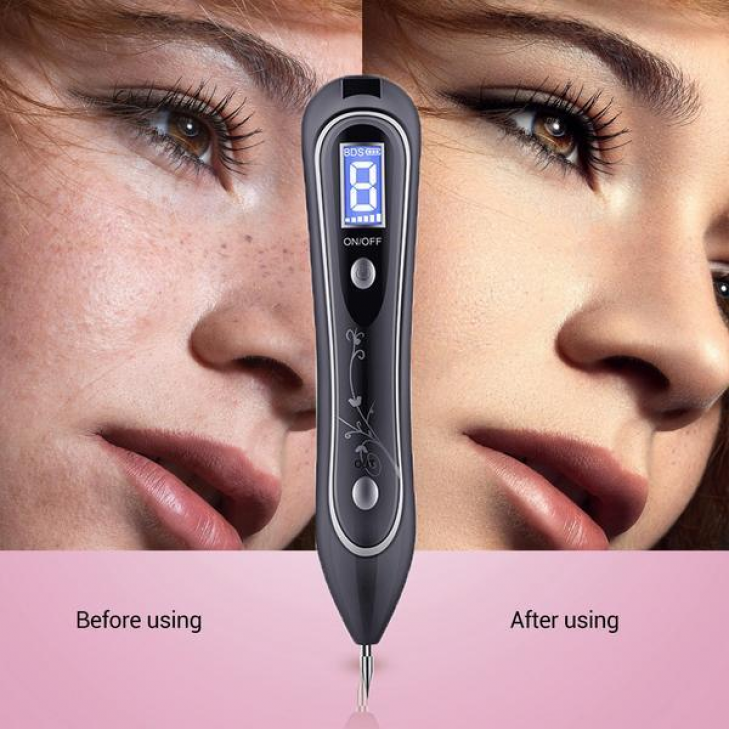 Aparat Plasma Indepartarea Petelor, Alunitelor, Pistruilor, Papiloamelor Ecran LCD, Antiacnee 1 Mole Removal, Floral Black