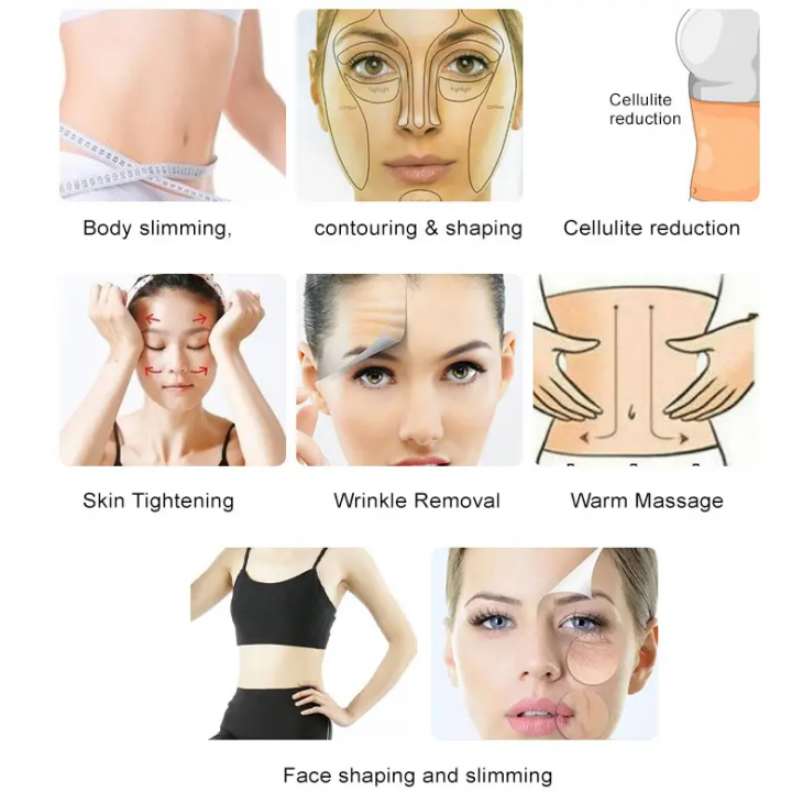 Aparat de Reducere a Grasimi, Vela3 Cavitation Vaccum Rf si Presiune Negativa, Body Slimming Machine 9in1, Contouring and Shaping,  Pierderea în Greutate, Intinerirea Pielii