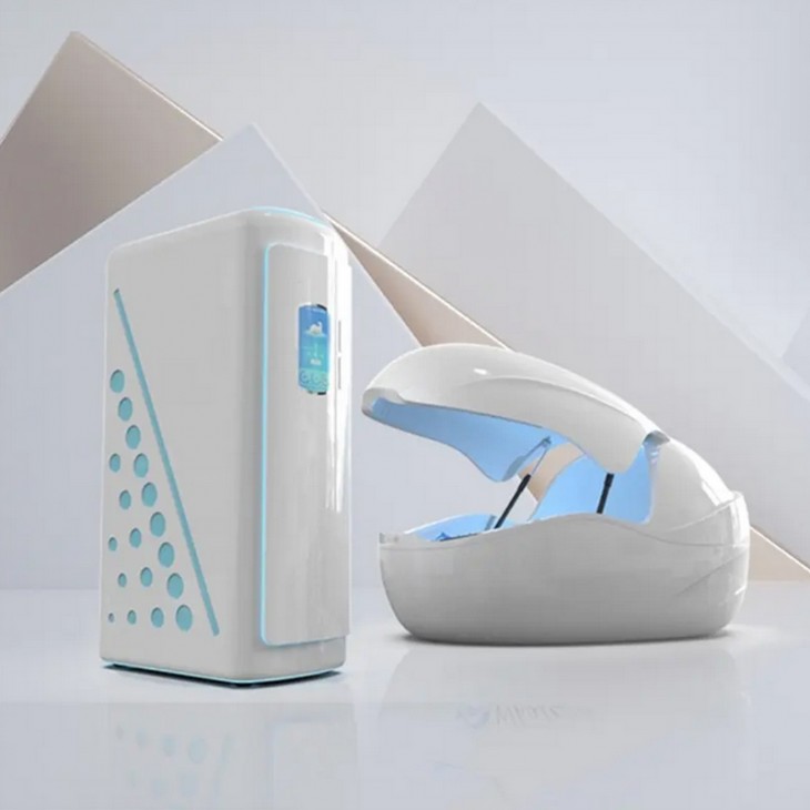 Capsula Flotatie Floating Whalepod, Therapy Capsula Spa cu Abur, Terapie Spa, Rezervor de plutire portabil, Aparat profesional de hidromasaj, Pat pentru  terapie cu lumina W1