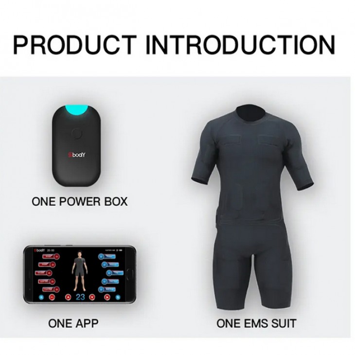 Costum EMS Body Suit Personal Use Wireless, Creare Masa Musculara Fitness Microcurenti Electrostimulare Profesional Slabire Rapida Anticelulitic, APP SBODY WireLess