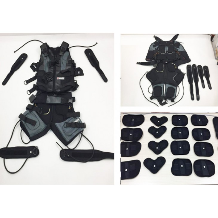 Costum EMS Body Suit Complet rezerva, Creare Masa Musculara Fitness Microcurenti Electrostimulare Profesional Slabire Rapida Anticelulitic, ProBODY WireLess
