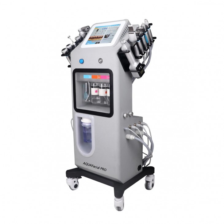 Aparat Combina 12in1 Hidradermabraziune  Oxigenaction, Ultrasunete, Tratamente Antiacneice Oxygen Facial Bio RF Aqua Peeling, AQUAFacial
