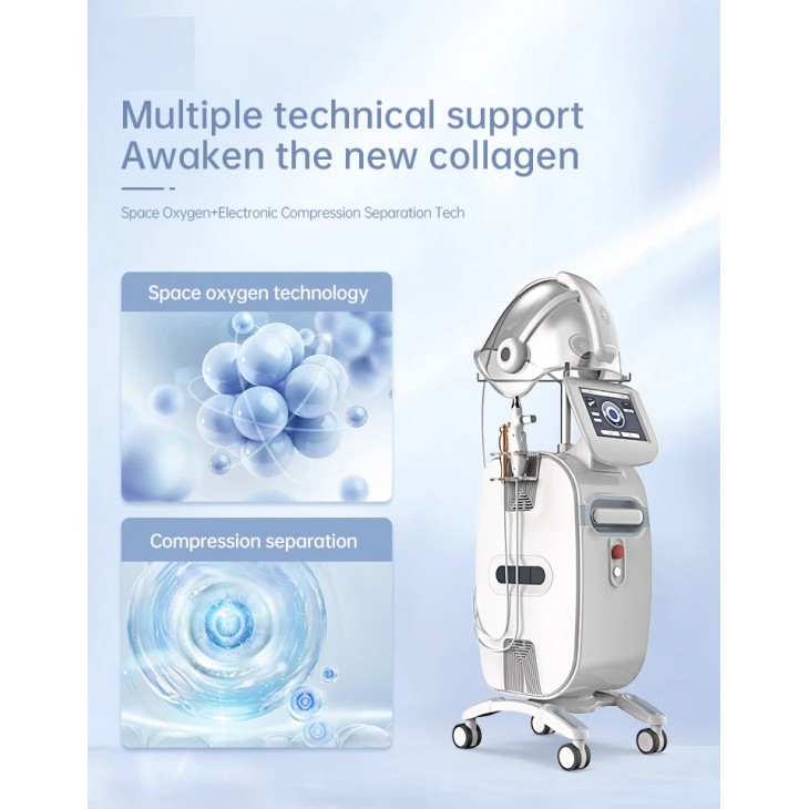 Combina Faciala Masca SPA Infuzare Oxigen Spray Profesional, Lifting, Indepartare Riduri, Linii fine Peeling cu jet de oxigen Terapie cu oxigen SPACEOXY