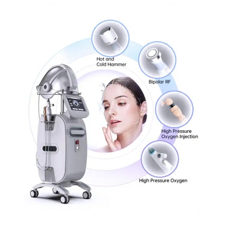 Combina Faciala Masca SPA Infuzare Oxigen Spray Profesional, Lifting, Indepartare Riduri, Linii fine Peeling cu jet de oxigen Terapie cu oxigen SPACEOXY