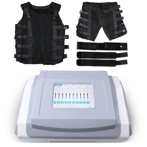 Costum SBODY Microcurenti Electrostimulare Profesional EMS Body Suit, Slabire Rapida Anticelulitic, 121X1