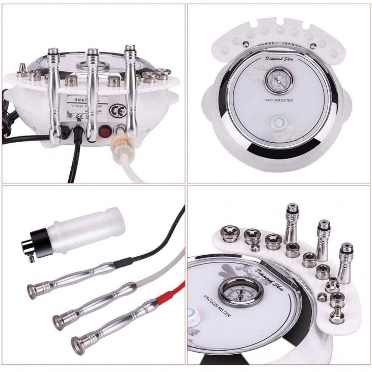 Aparat Cosmetic Profesional Diamond Micro-Dermabraziune, Lifting Ten Profesional Salon, Intinerire a pielii, Indepartare Puncte Negre, Skin Rejuvenation Lunar-M