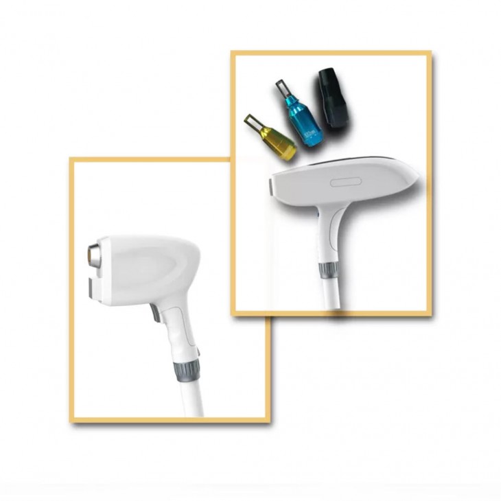 Aparat 2in1 Epilare Definitiva Ice Platinum 755, 808, 1064nm Dioda Laser + ND YAG PicoTECH, 1.000.000 Impulsuri, Epilare Laser Profesionala Salon TEC+Sapphire Refrigeration DUOWay D3NY