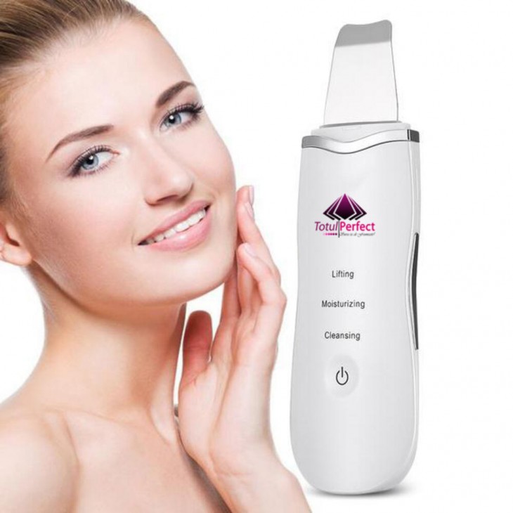 Aparat Skin Scrubber TotulPerfect, Peeling Exfoliator Facial, Multi-Functional Face Lifting Beauty Machine, White