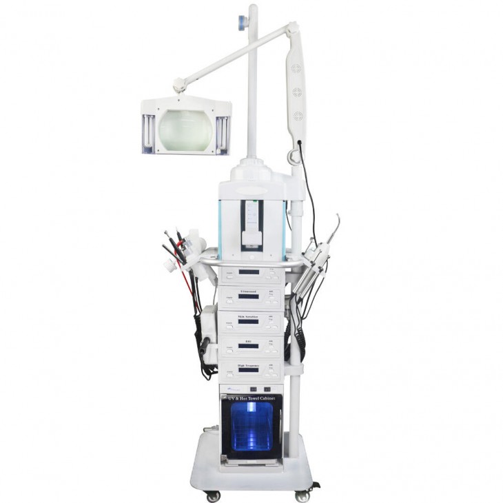 Aparat Cosmetic Profesional 19in1 FACIALJet Indepartare Puncte Negre, Dermoabraziune, Curatare, Hidratantare, Lifting Saloane, Indepartarea Acneei, Ultrasunete, RF Ziilo