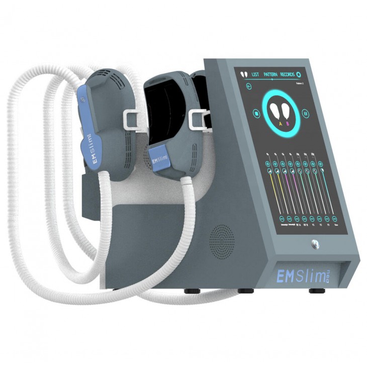 Aparat Electromagnetic Tesla EMS Sculpt HI-EMT si RF Remodelare corporala, Creare Masa Musculara, Tonifiere Abdomen, 4 Manipuli, Slabire intensiva, Body shaping EMS NEO4 Portabil
