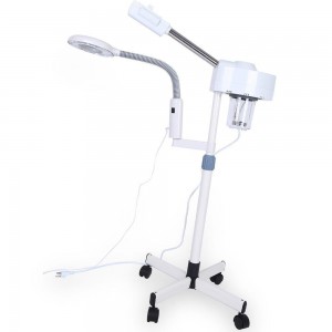 Vapozor Ozon si Lupa Marire Cosmetica, Aparat 2in1 Tratamente Faciale, Deschidere Pori, Fassay