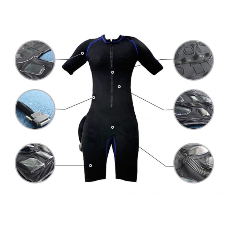 Echipament Fitness Costum EMSBody Suit, Creare Masa Musculara Fitness Microcurenti Electrostimulare Profesional Slabire Rapida Anticelulitic, ProBODY cu Fir