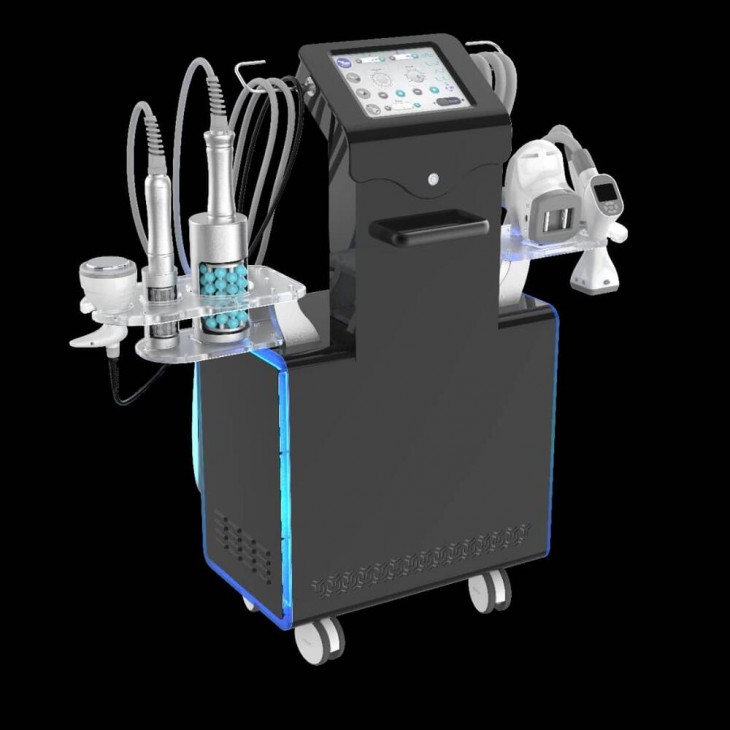 Aparat 6in1 Vshape si Endoroller Body Conturing , EndermoRoller Role Mobile laser IR, Vacuum, Radiofrecventa Reducere celulita, Tonifiere Remodelare ENDOb+